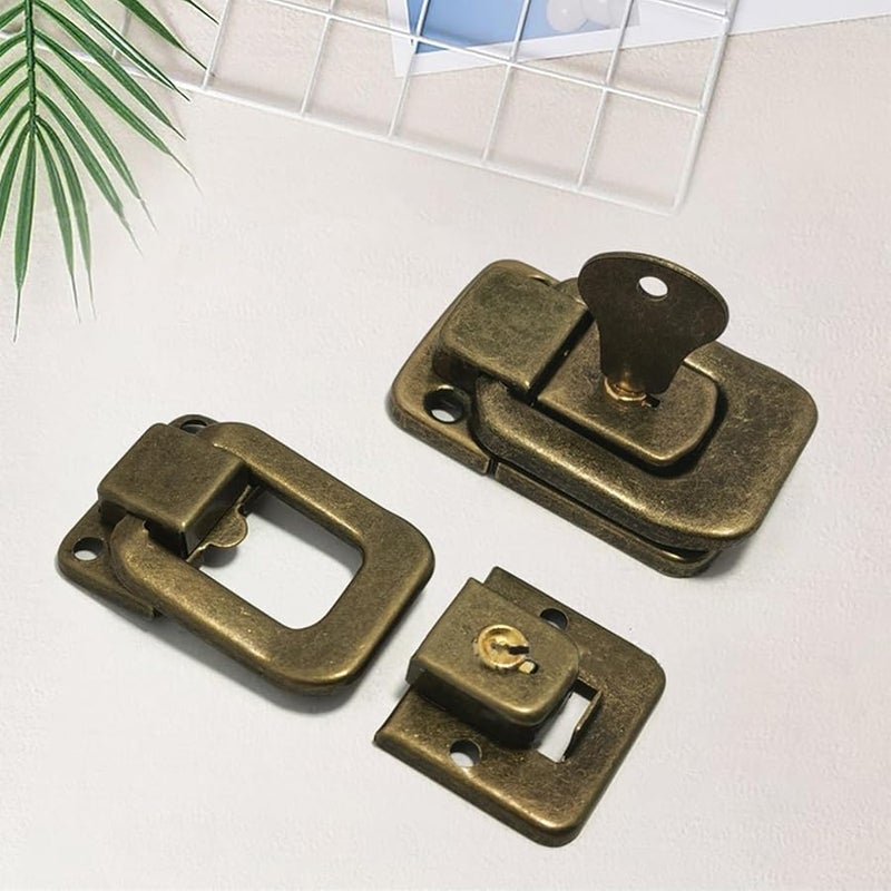 Bronze Toggle Catches For Cabinets Drawers Toolboxes 49x31mm Sturdy Iron Material - Image 3