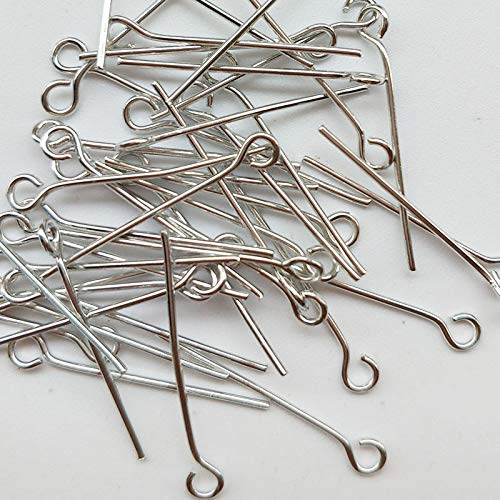 Chenkou Craft 700pcs Assorted of 7 Sizes Mix Eye Pins for Jewelry Making (Anti-Silver, Mix) - Image 2