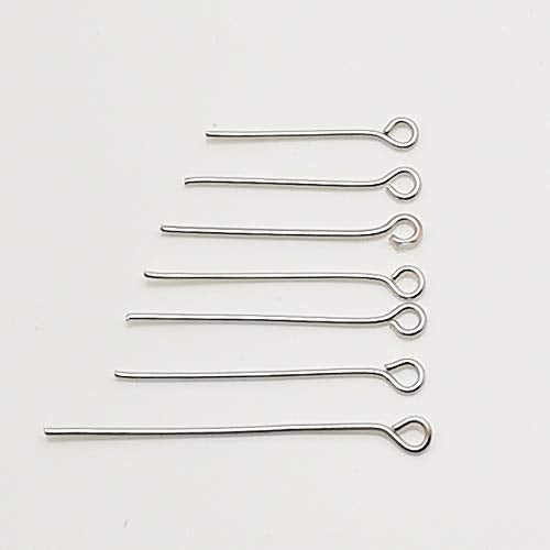 Chenkou Craft 700pcs Assorted of 7 Sizes Mix Eye Pins for Jewelry Making (Anti-Silver, Mix) - Image 5