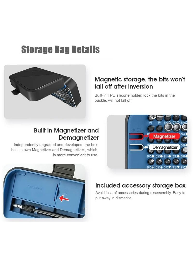 Cool Baby COOLBABY Precision Screwdriver Set New Version 130 in 1 Screwdriver Kit with 120 Screwdriver Bits  Repair Tool Kit With Magnetizer For Smart Phone  Household  - Image 4