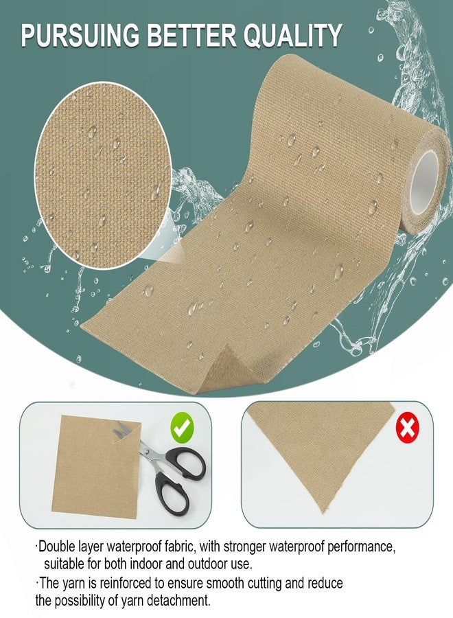 Cindy's Tape Linen Canvas Repair Tape, 4 x 63 in Black Waterproof Self-Adhesive Patch for Outdoor Gear, Durable and Weatherproof Fabric Tape for Boat Covers, Tents, Sofas, Sun Shades, Awnings and Lounge Chairs - Image 3