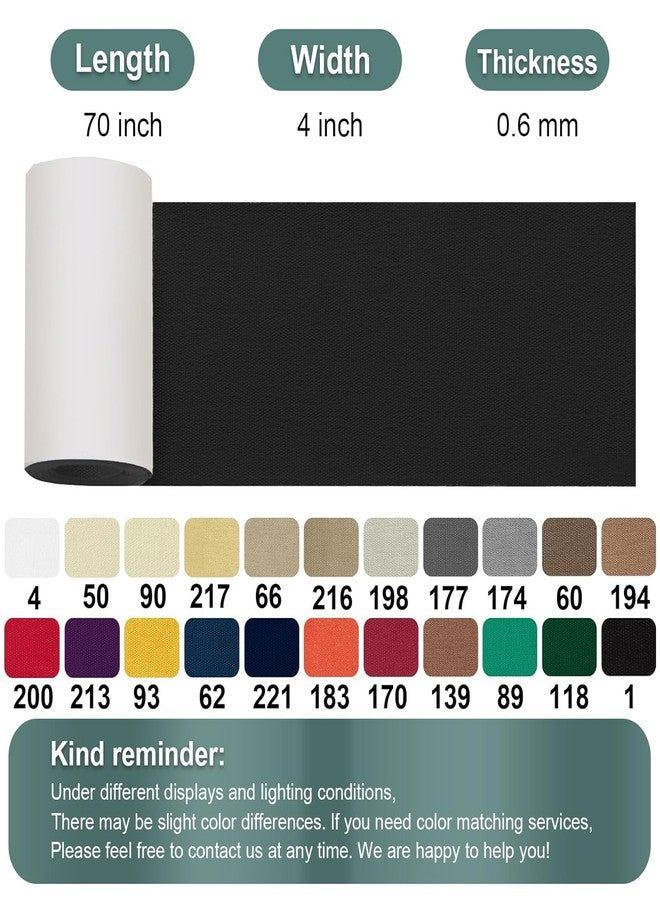 Cindy's Tape Linen Canvas Repair Tape, 4 x 63 in Black Waterproof Self-Adhesive Patch for Outdoor Gear, Durable and Weatherproof Fabric Tape for Boat Covers, Tents, Sofas, Sun Shades, Awnings and Lounge Chairs - Image 2