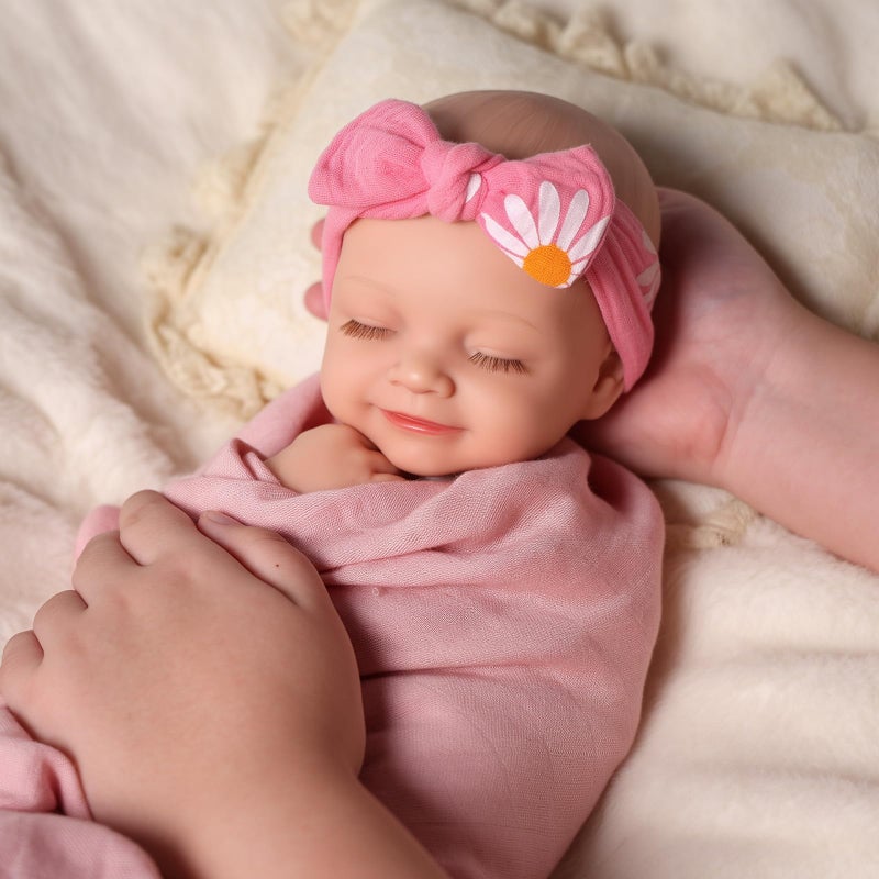 BABESIDE Silicone Baby Doll Lifelike Reborn Baby Dolls - 16 Inch (Weight 4 Lb) Full Platinum Silicone Reborn Baby Doll Slicone Full Body Anatomically Correct Sleeping Baby Girl with Gift Box - Image 3