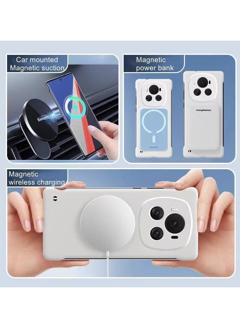 General Magnetic Frameless Case Compatible with Honor Magic 6 Pro 5G Matte Hard PC Wireless Charging Cover For Magic 6 Pro Fundas  - Image 3