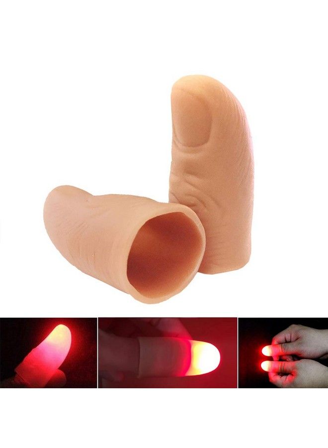 VANTIYAUS Finger Lamps(3Packs/ 6Pcs) Thumbs Magic Prop Party Bar Show Perform Lamp Magic Trick Fake Finger Prank Tool For Halloween - Image 3