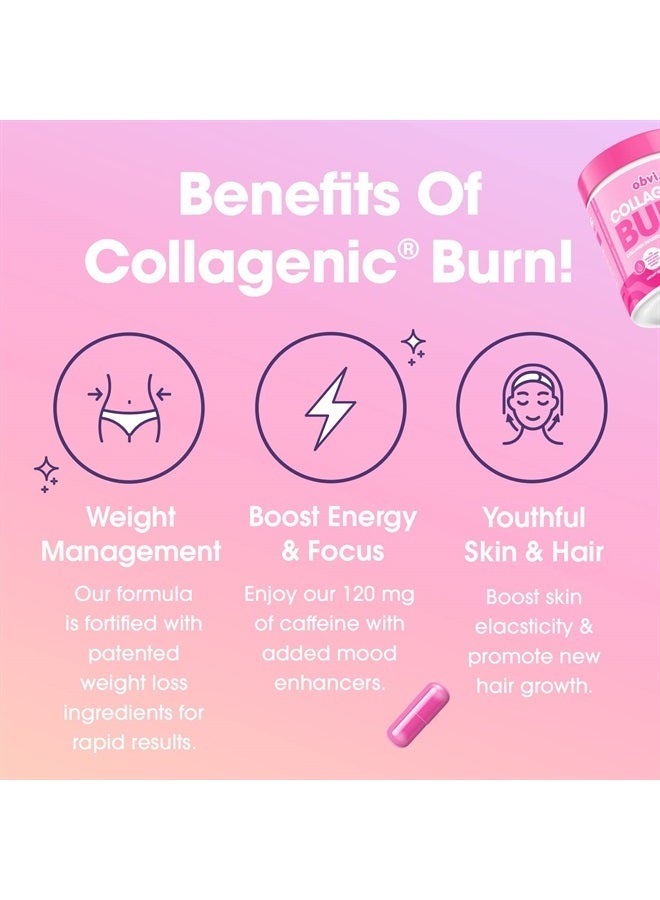 Obvi Collagenic Burn, 5 Types of Collagen + Thermogenic, 120 Capsules - Image 3