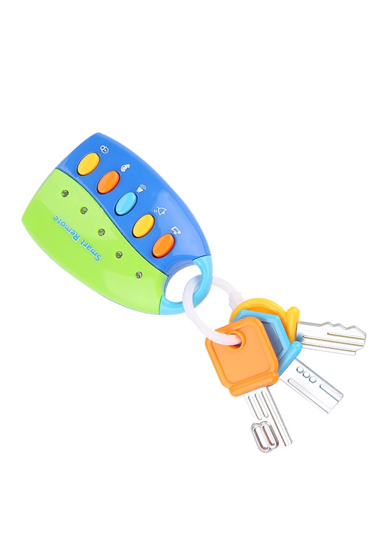 Velaurs Simulation Remote Control Car Key Lock Music Infant Early Education Educational Toy (Key Styles and Colors are Randomly Distributed)  - Image 1