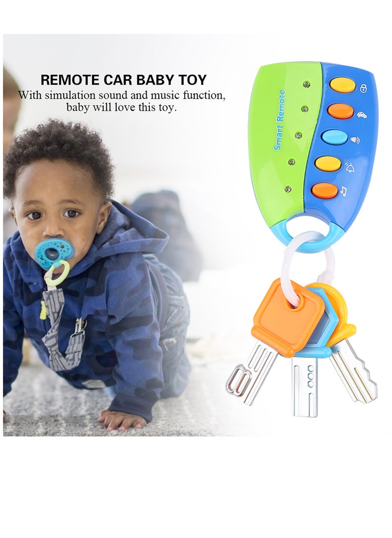 Velaurs Simulation Remote Control Car Key Lock Music Infant Early Education Educational Toy (Key Styles and Colors are Randomly Distributed)  - Image 5