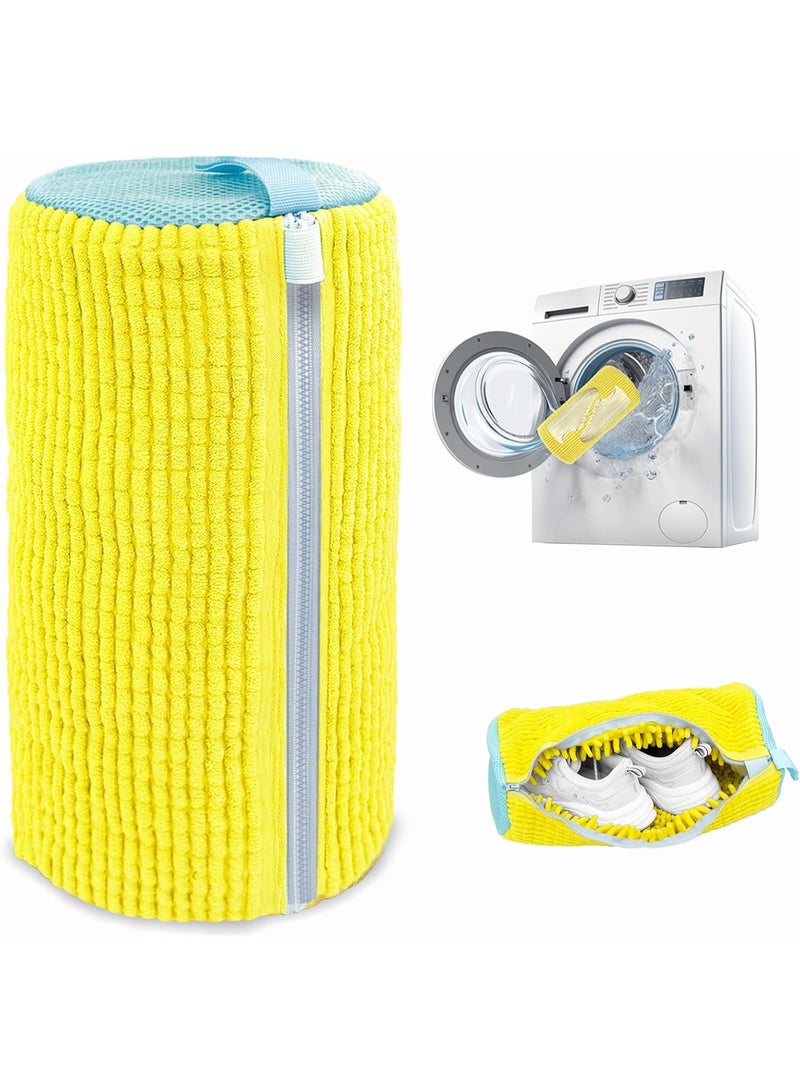 Reusable ultra-fine fiber shoe washing bag, specifically designed for washing machines, with anti deformation protection and shoe washing storage bag - Image 1