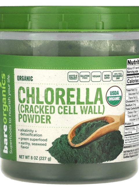 Organic Chlorella Powder 8 oz (227 g)