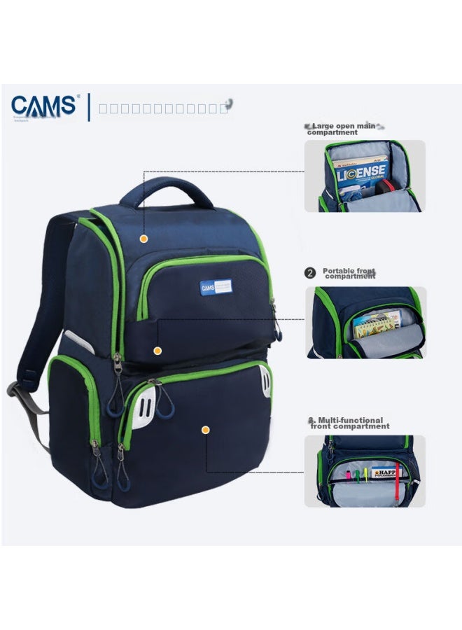 Cams Floating Weight Reduction Backpack For Primary School Students In Grades 4-6, Lightweight Spine-protecting Load-reducing Shoulder Bag, Doukou Purple, S03904 - Image 5