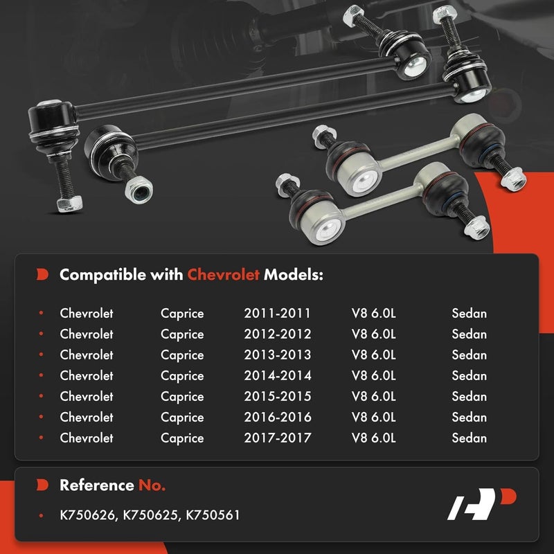 A-Premium Sway Bar Links Kit for Chevrolet Caprice - Image 2