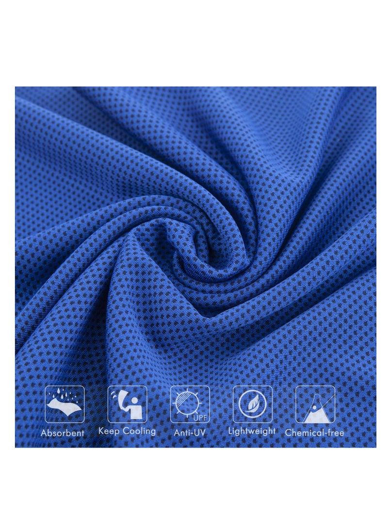 SOLARAE Cooling Towel Set of 4 - Soft, Breathable Microfiber Ice Towels for Yoga, Sports, Gym, Fitness, Running, Camping & More Activities (Multicolor, 40"x 12") - Stay Cool Anywhere! - Image 3