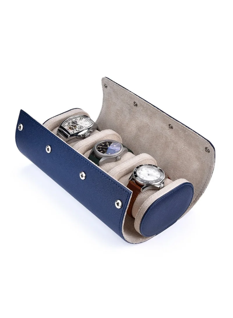 ريبلور Tasso 3 Slots Watch Roll Navy Blue
