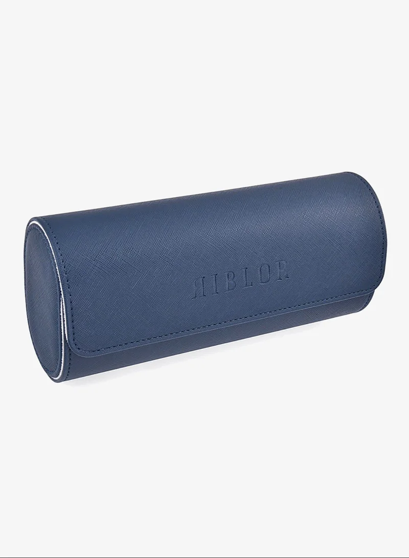 Riblor Tasso 3 Slots Watch Roll Navy Blue