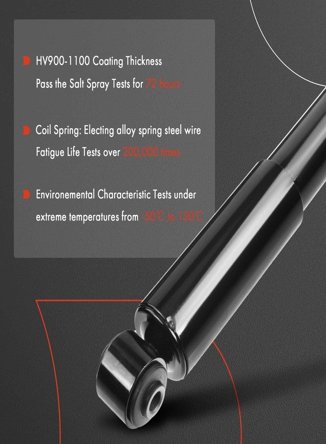 A-Premium Rear Suspension Shock Absorber Strut Compatible with Chevrolet Cobalt 2005-2010, HHR 2006-2011 & Pontiac G5 2006-2011, Pursuit 2005-2006 & Saturn Ion 2004-2007, Astra 2008-2009, 2-PC Set - Image 4