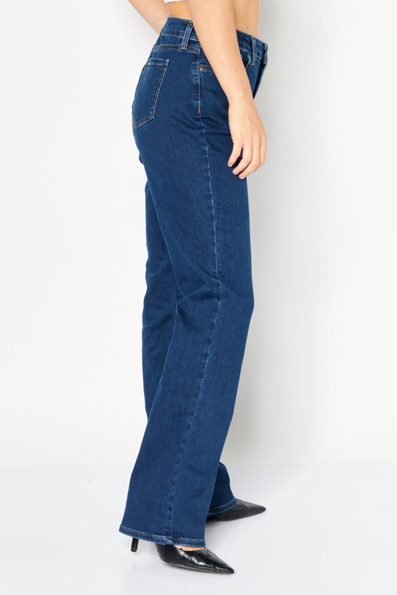 NYDJ Women Regular Fit Washed Denim Jeans, Blue - Image 3