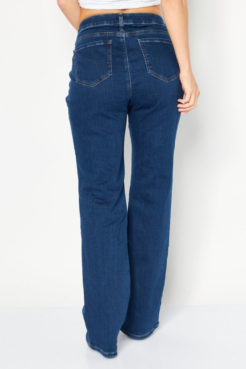 NYDJ Women Regular Fit Washed Denim Jeans, Blue - Image 4