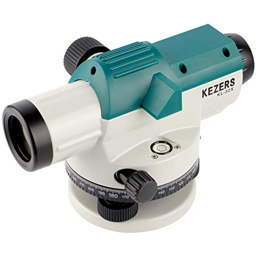 KEZERS 32X Automatic Optical Level Kit with Self- Leveling Magnetic Dampened Compensator and Transport Lock,High Precision Height/Distance/Angle Level Measure - KL-32X - Image 1