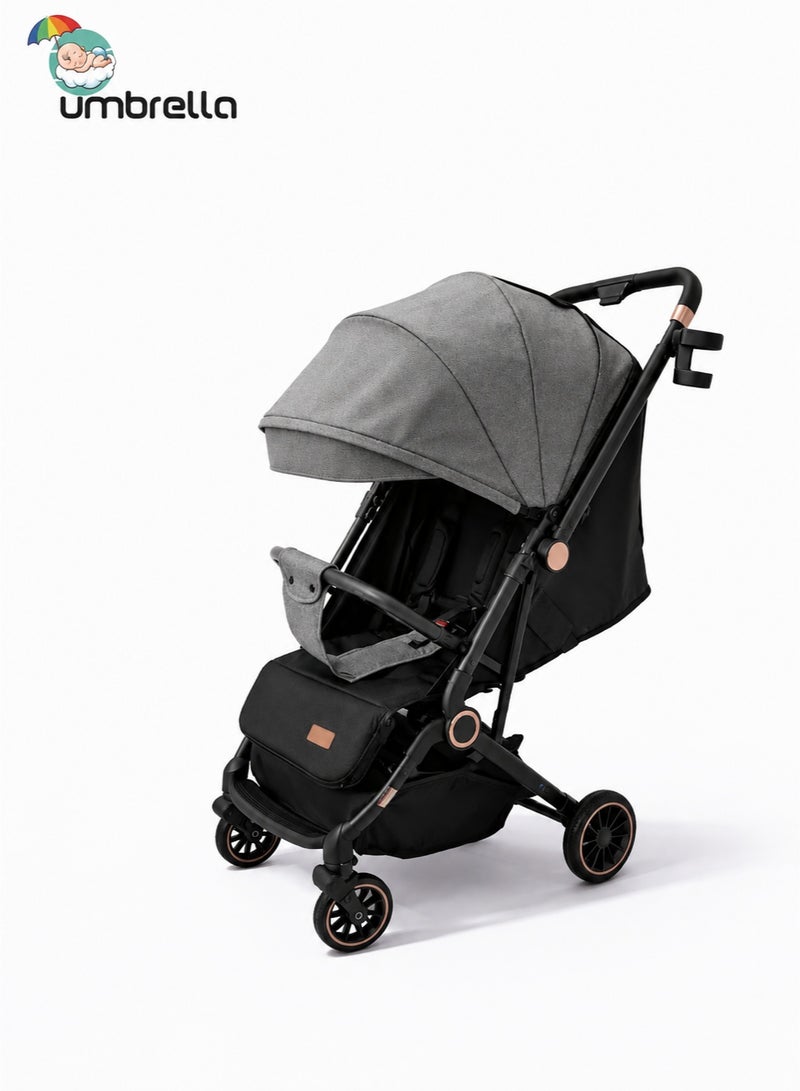 umbrella Stroller umbrella X5  flip arm  dining table High quality-Grey - Image 1