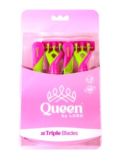 Triple Blades Disposable Razors, 6+2 free "Pink" - Premium Pack