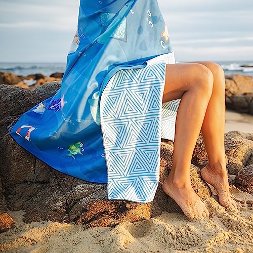 Elite Trend Microfiber Beach Towel for Adults with Bag - Extra Large 78x35 inch Lightweight Sand Free Quick Dry Towel for Travel, Swimming, Yoga, Camping (Sea Animal) - Image 3