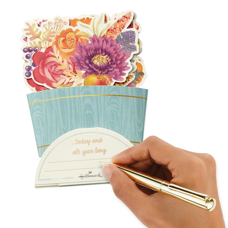 Hallmark Paper Wonder Pop Up Thanksgiving Card (Fall Bouquet) (699THJ2105) - Image 5