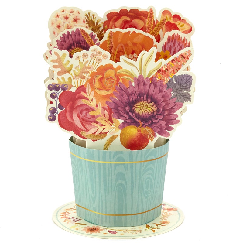 Hallmark Paper Wonder Pop Up Thanksgiving Card (Fall Bouquet) (699THJ2105) - Image 2