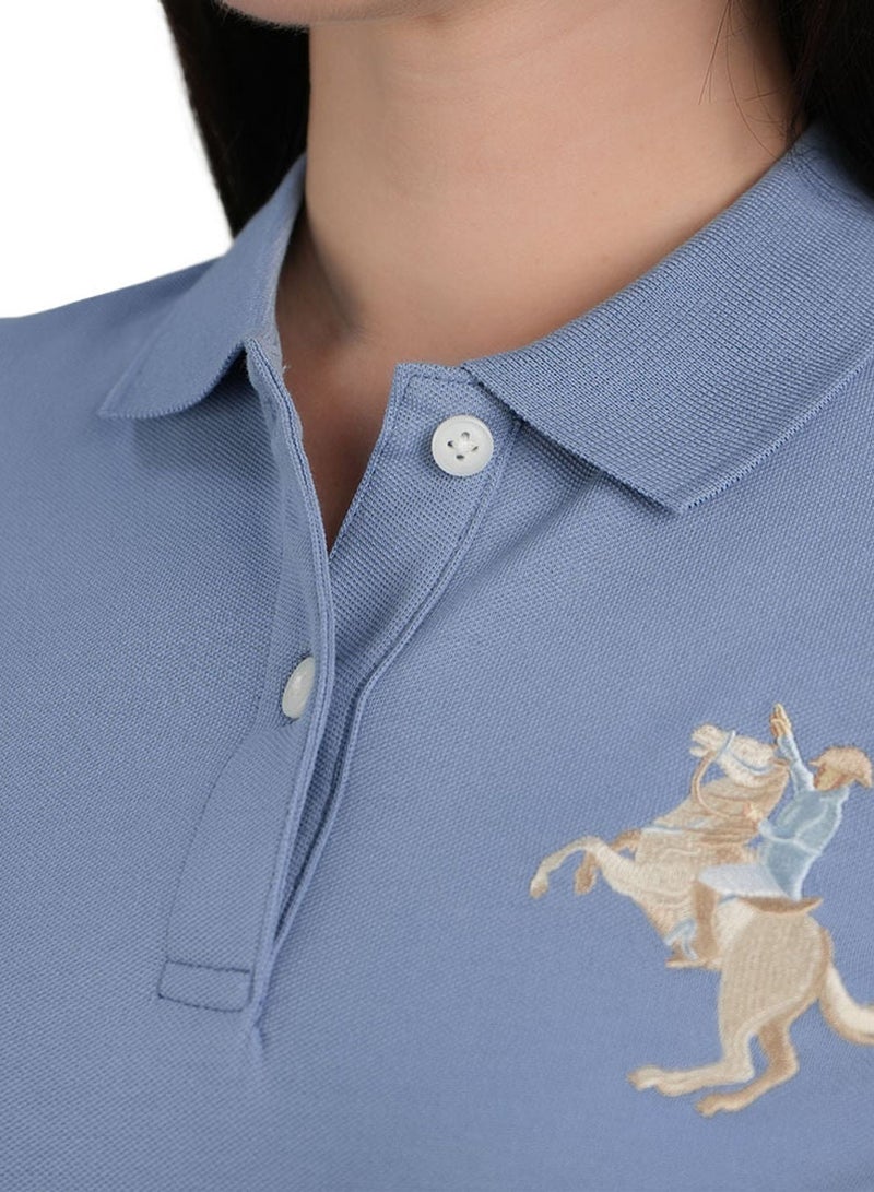 GIORDANO Women’s Slim Fit Embroidered Napoleon Polo - Image 3
