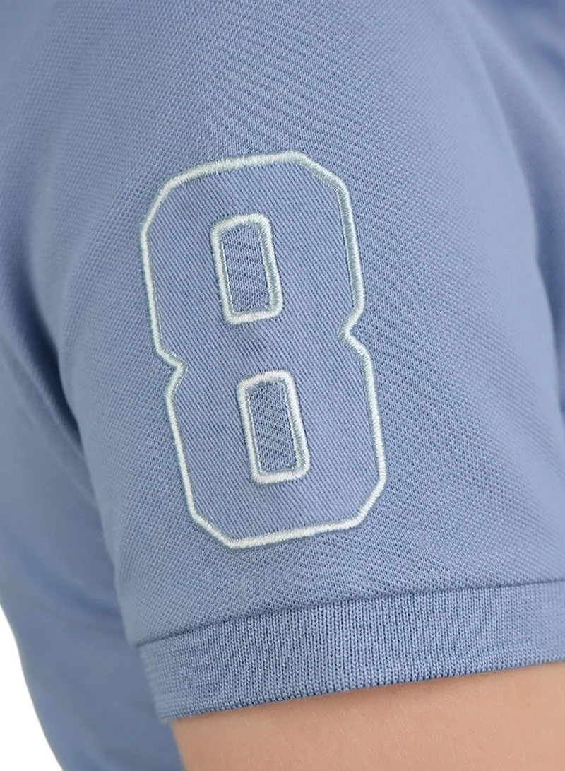 GIORDANO  Women’s Slim Fit Embroidered Napoleon Polo for Women | Best Price UAE