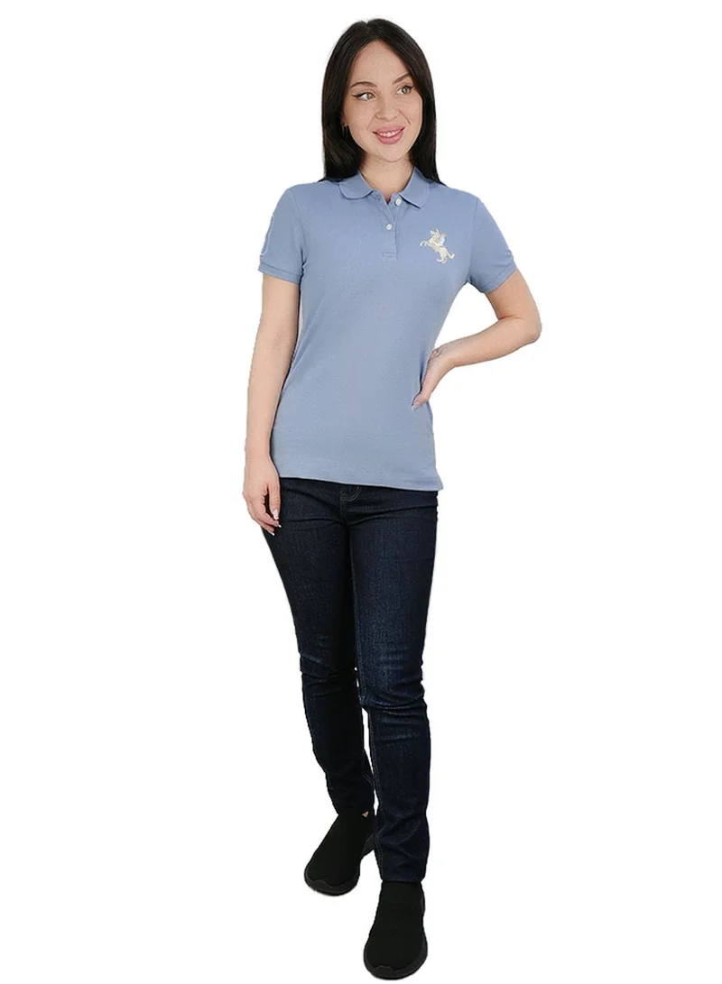 GIORDANO  Women’s Slim Fit Embroidered Napoleon Polo for Women | Best Price UAE