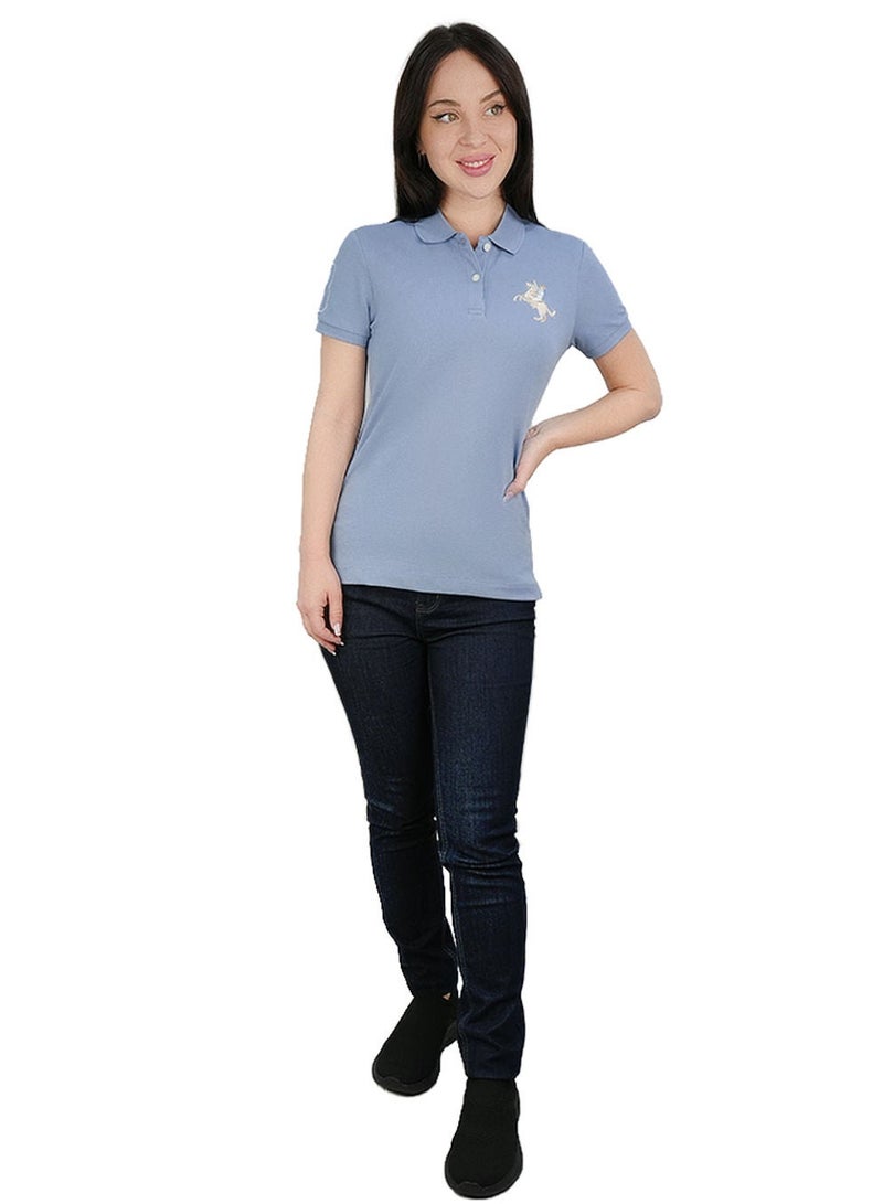 GIORDANO Women’s Slim Fit Embroidered Napoleon Polo - Image 2
