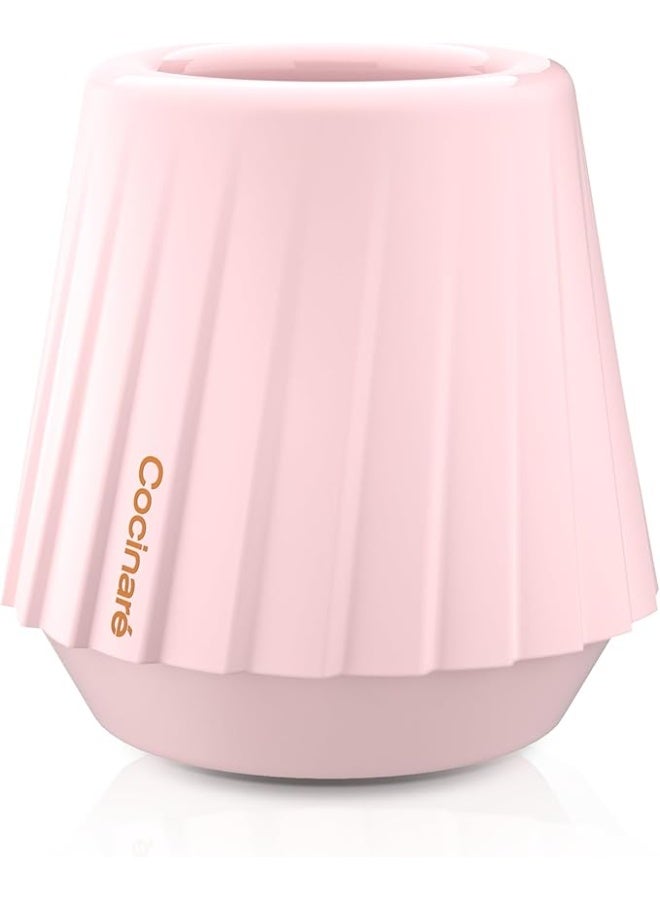 الكوكيناري كوب إسبريسو Cocinare KissCup Crystal – فنجان ديميتاس للإسبريسو والقهوة المقطرة والشاي (مجموعة السيراميك، وردي خوخي) - Image 1