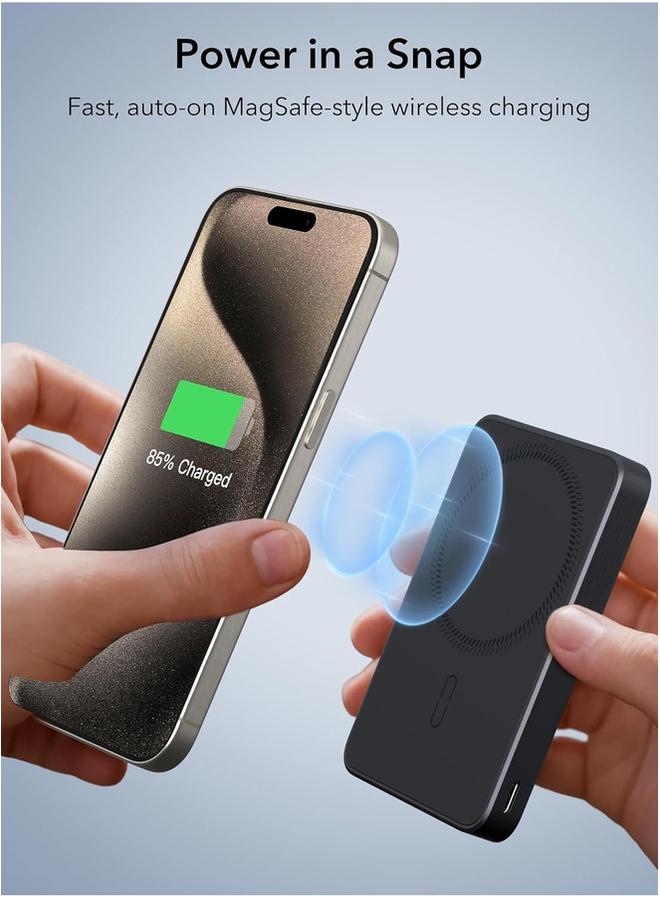 PROMASS Wireless Charger 10000mAh Power Bank with Foldable Stand & Hidden Bracket | 1800GS Magnetic Suction 3x Stronger - Image 3