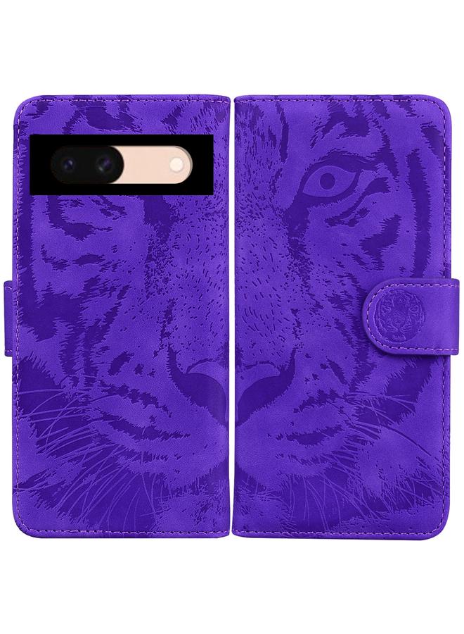 S-TOP Case For Google Pixel 8a Tiger Embossing Pattern Flip Leather Phone Case - Image 1