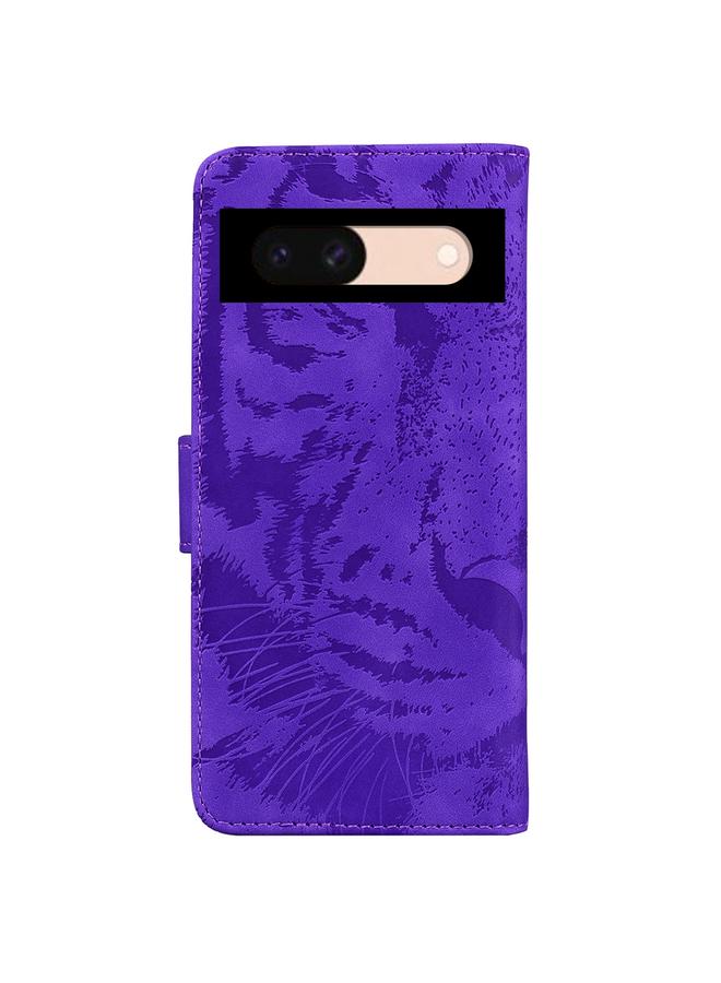 S-TOP Case For Google Pixel 8a Tiger Embossing Pattern Flip Leather Phone Case - Image 4