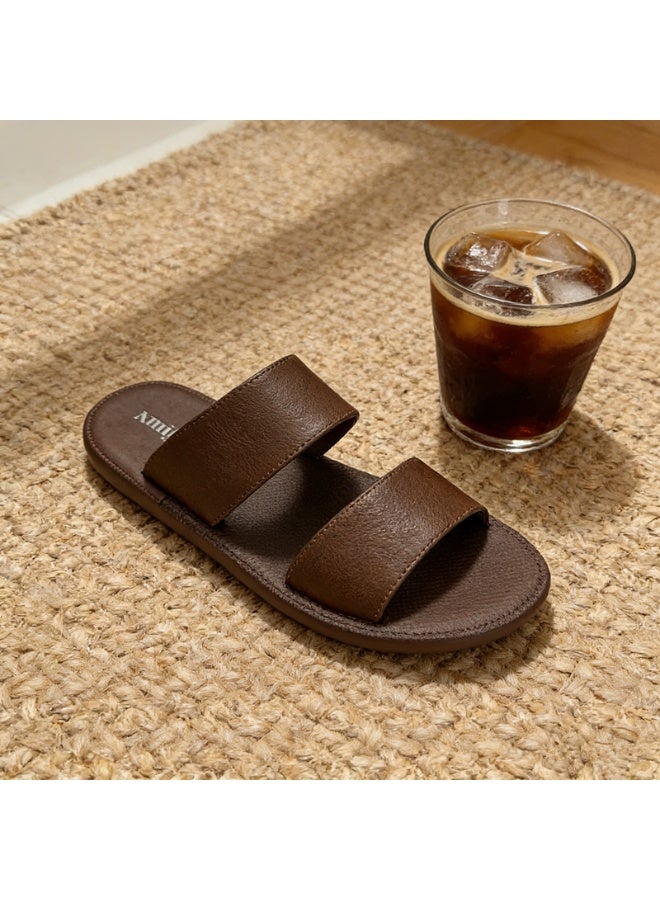 Men's Casual Slide Sandals, Soft Cushion Breathable Anti Slip Footwear for Indoor Outdoor Use - Image 3