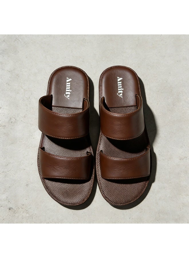 Men's Casual Slide Sandals, Soft Cushion Breathable Anti Slip Footwear for Indoor Outdoor Use - Image 4