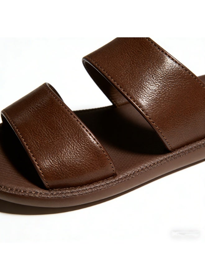 Men's Casual Slide Sandals, Soft Cushion Breathable Anti Slip Footwear for Indoor Outdoor Use - Image 2