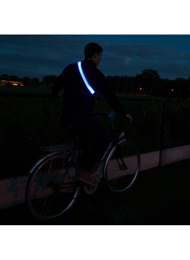 Illumiseen - Extension For The Led Reflective Belt 3 Colors (Neon Green, Blue And Red) Adds A Max. Of 19.6” To Your Hiviz Belt (Blue) - Image 1