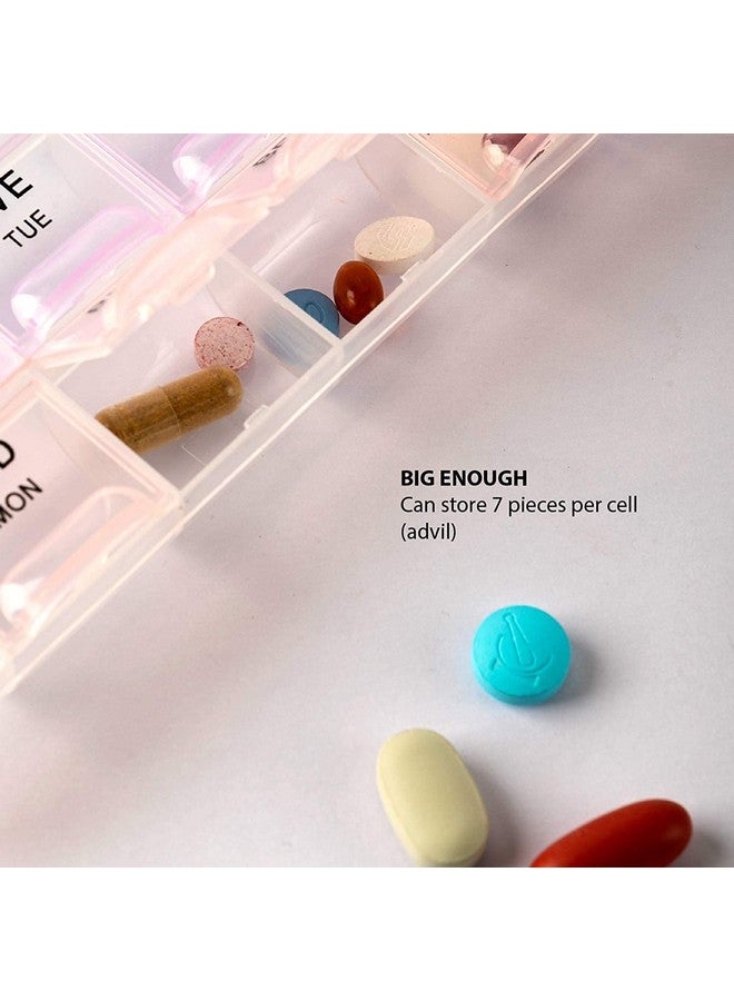 Zollyss Pill Medicine Organizer Reminder Storage Box for 28 Days or 4 Weeks, Pack of 1 - Image 3