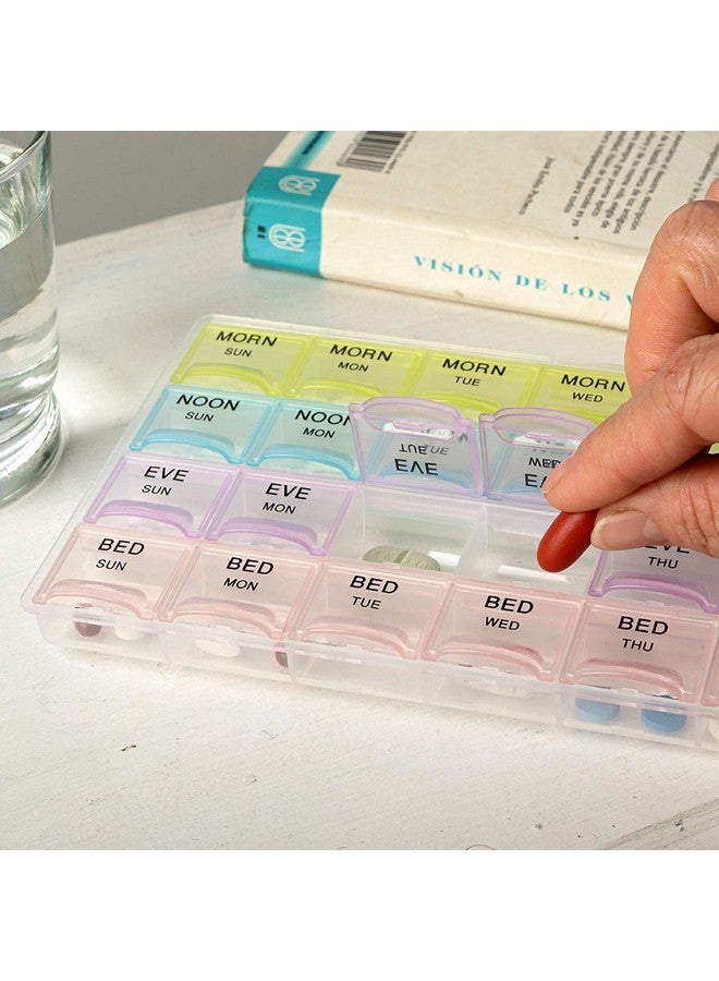 Zollyss Pill Medicine Organizer Reminder Storage Box for 28 Days or 4 Weeks, Pack of 1 - Image 5