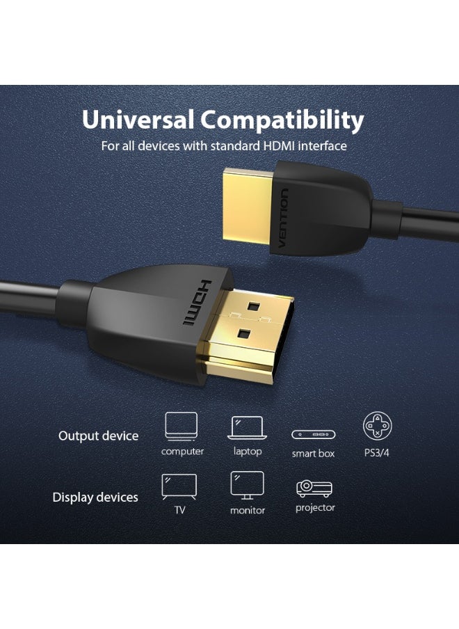 VENTION - VENTION Portable HDMI Cable 3M Black Model # AAIBI - Image 1