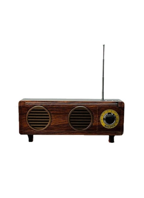 Multi-function portable radio music player stereo amplifier wood Bluetooth