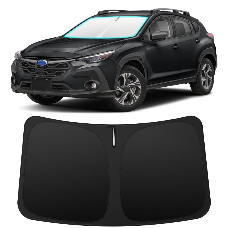 INSAUTO Foldable Windshield Sun Shade for Subaru Crosstrek 20182026 Heat  UV Protection Car Sunshade with Storage Bag Keep Interior Cool  Easy Installation