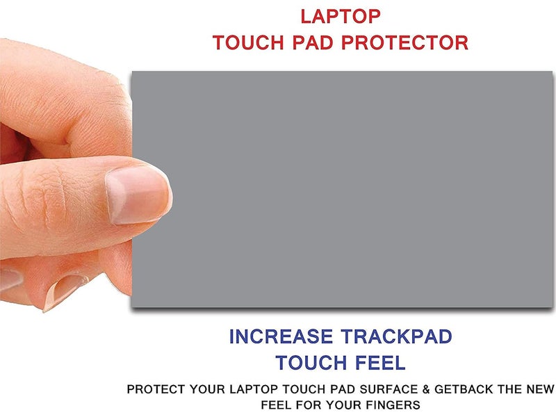 VVWV حامي لوحة اللمس لجميع أجهزة اللابتوب حامي جلد رقيق وخفيف (رمادي) - Image 2