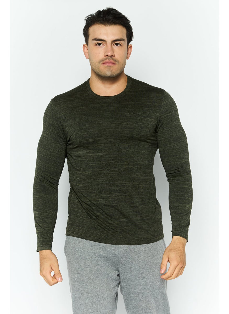 Men Sportswear Fit Long Sleeves Training T-shirt, Olive Heather - pzsku/Z86D26F97438A5DCF5A60Z/45/_/1737642364/9dd7cf1a-1b5b-4942-b814-a9d957b53e6a