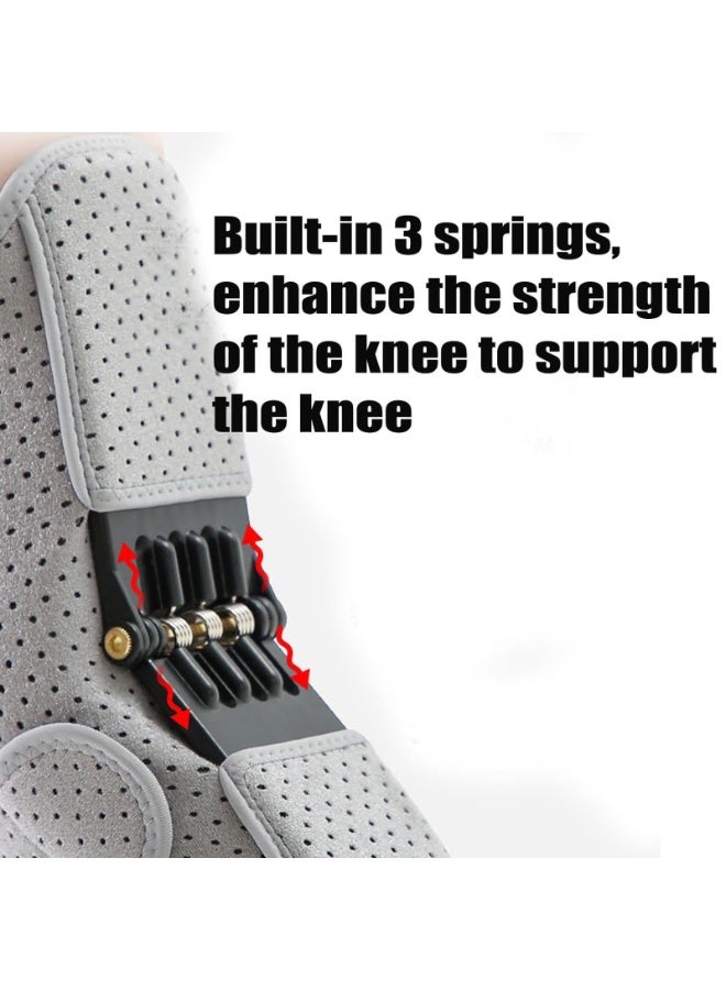 Bukela Knee Assistive Device, Knee Booster, Knee Booster Brace Joint Support Spring Stabilizer, for Climbing and Squatting - Image 2