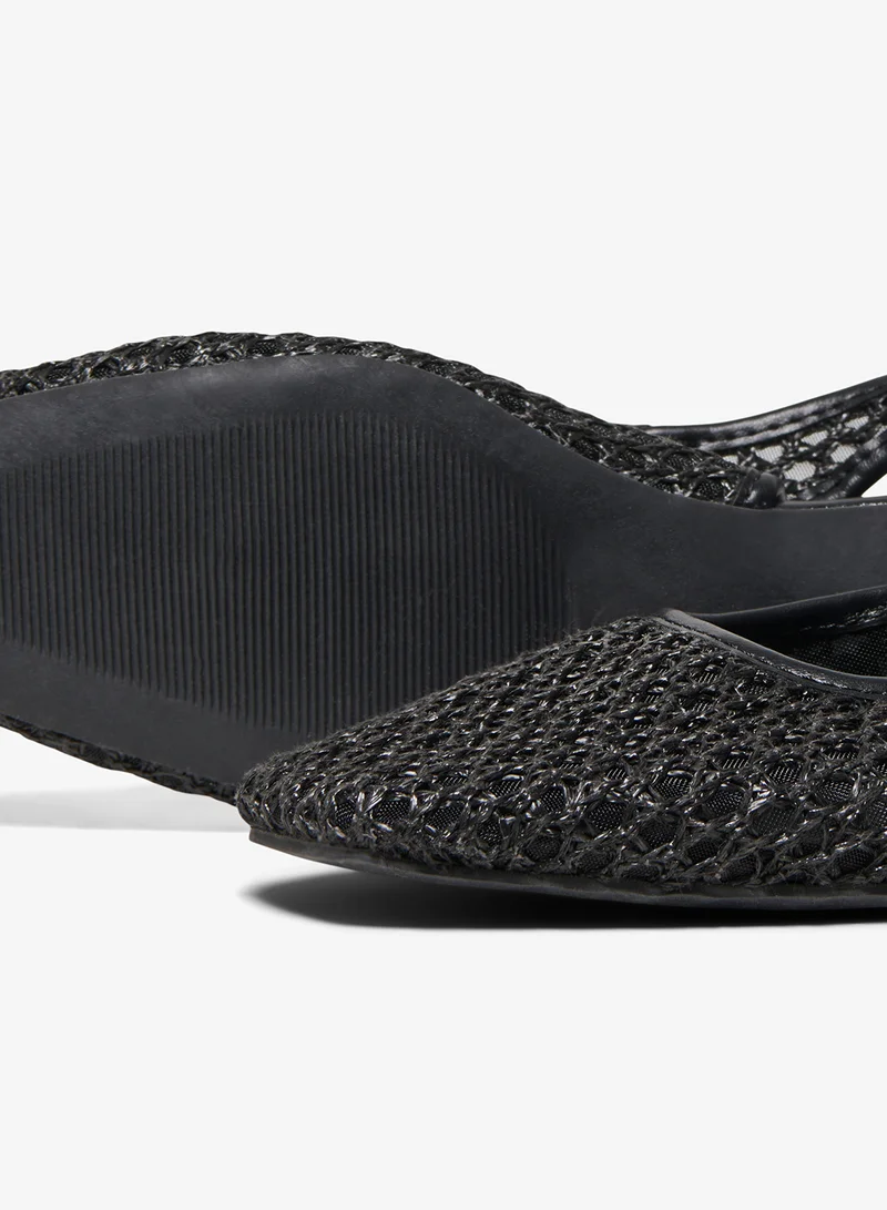 Only Black Akira Slingback Ballerinas for Women | Best Price UAE