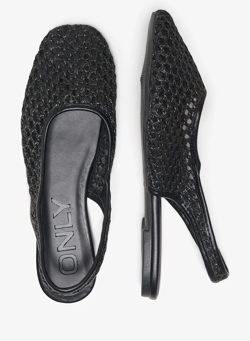 Only Black Akira Slingback Ballerinas for Women | Best Price UAE
